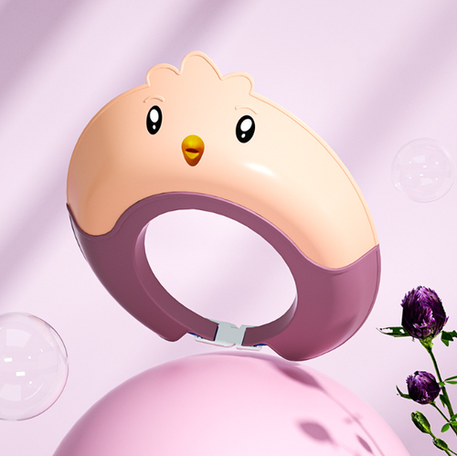 Шапочка-козырек для купания "Цыпленок", розовый