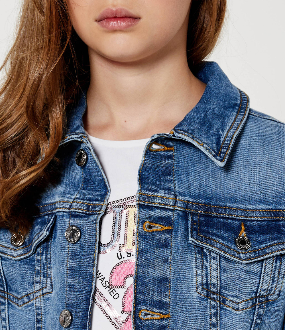 Джинсовая куртка Guess - голубой(J4RL10 D4GV0)