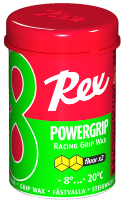 Лыжная мазь REX Power Grip waxes, (-8-20 C), Green, 45g	арт. 81