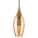 803523 Бра PENTOLA 1х25W G9 ХРОМ/ЯНТАРЬ