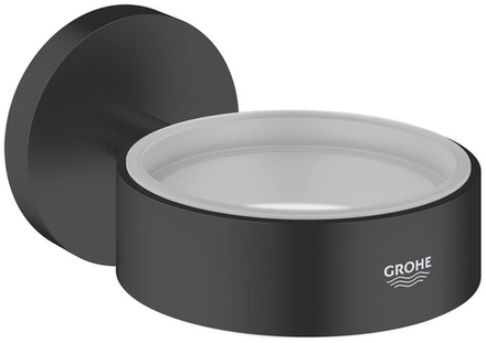 Держатель для стакана или мыльницы GROHE Essentials, матовый чёрный (1024662430)