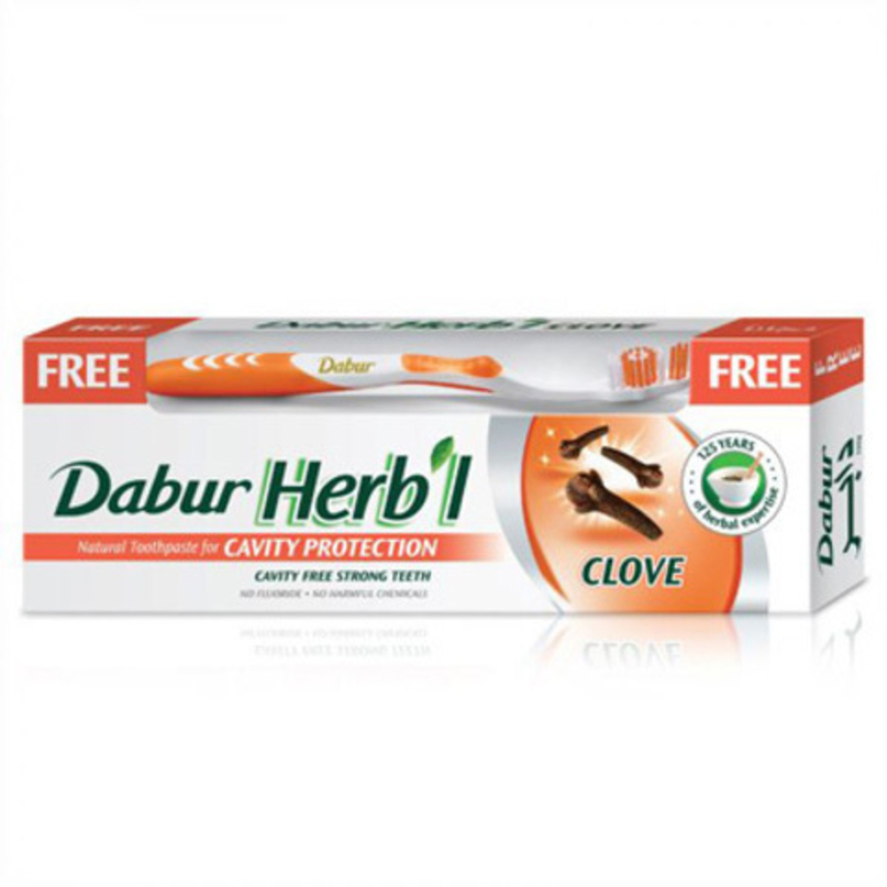 Зубная паста Dabur Clove Гвоздика + зубная щетка 150 г