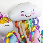 Шар (32''/81 см) Фигура, Счастливое облако, Яркая радуга