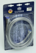 30200 Шланг для душа  200см. GANZER хром-черный  (50/1шт)