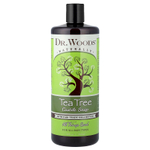 Dr. Woods, мыло с маслом чайного дерева и маслом ши, приобретенное на основе принципов справедливой торговли, для всех типов кожи, 946 мл (32 жидк. унции)