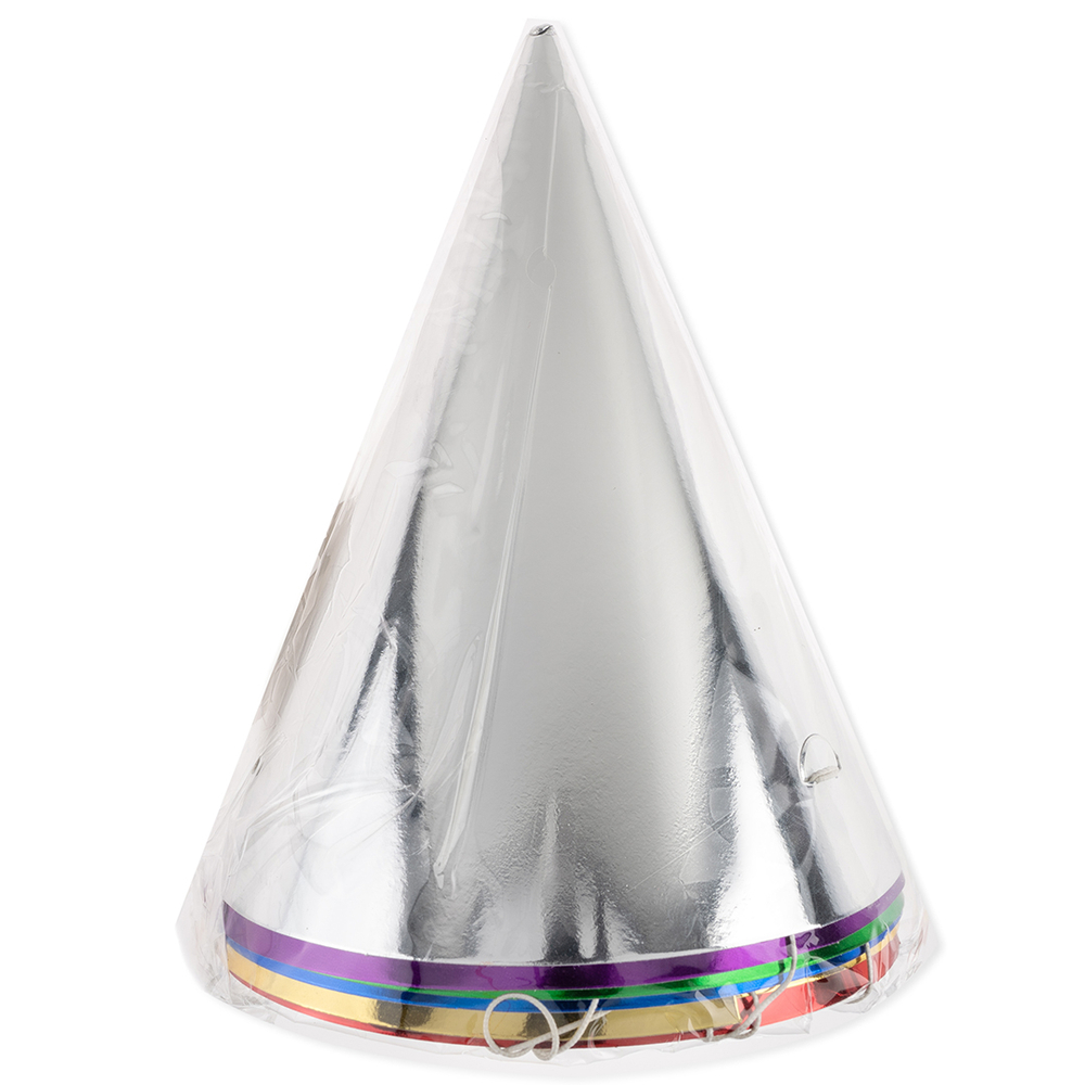 Колпаки, Микс, Яркие цвета, Металлик, 16 см, 6 шт. в упак.