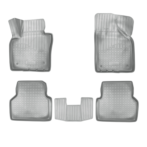 Ковры в салон Norplast/Unidec для Volkswagen Tiguan (2011-2016)Полиуретан,Серый, арт.NPA11-C95-511-G