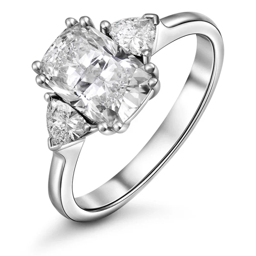 Кольцо с выращенными бриллиантами 1,681 ct