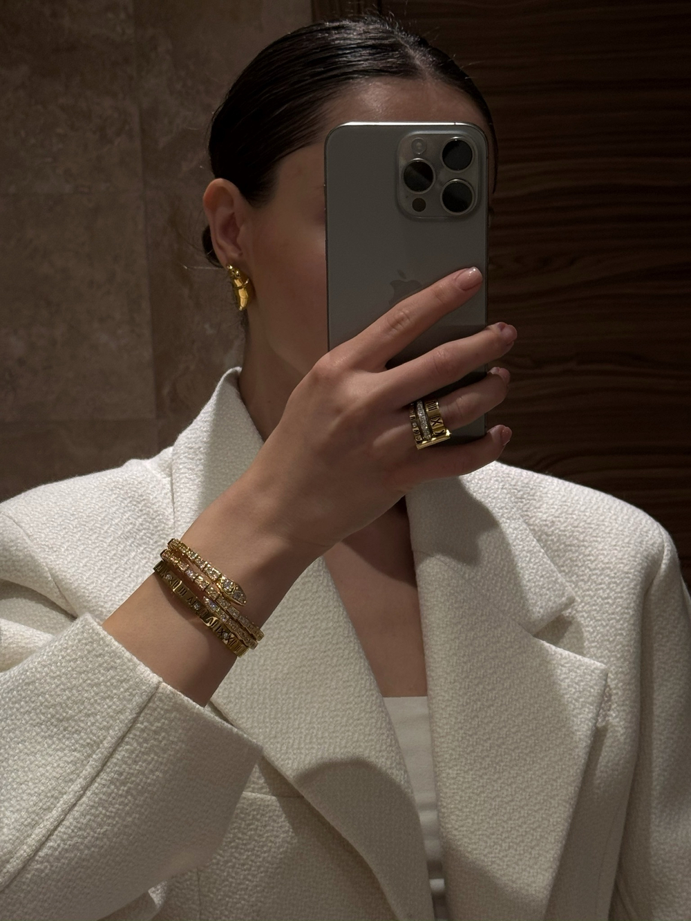 Серьги КРУАССАНЫ gold