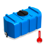 Бак для душа серии «R» 300 л  синий с подогревом, с лейкой, с уровнемером Полимер-Групп(1265x600x720см;14кг;синий) - арт.559266.2