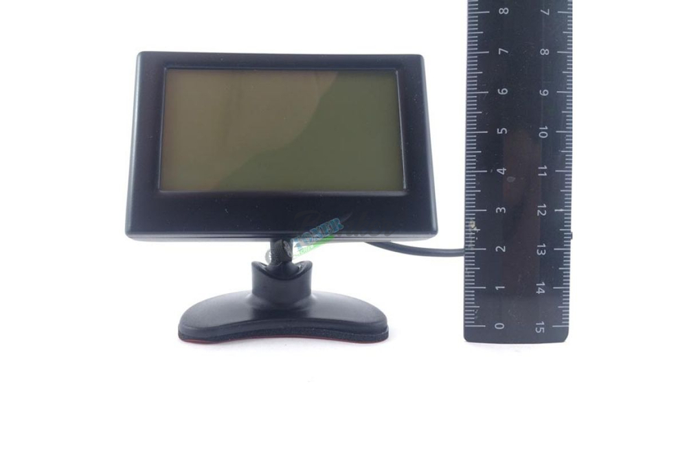 Парктроник SVS LSD 058 (одноцветный дисплей), 4 датчика (черные), (компл.)