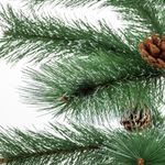 Ель новогодняя искусственная "Velvet Pinewood" 90 см, с инеем и шишками, ПВХ, ЗОЛОТАЯ СКАЗКА, 591701