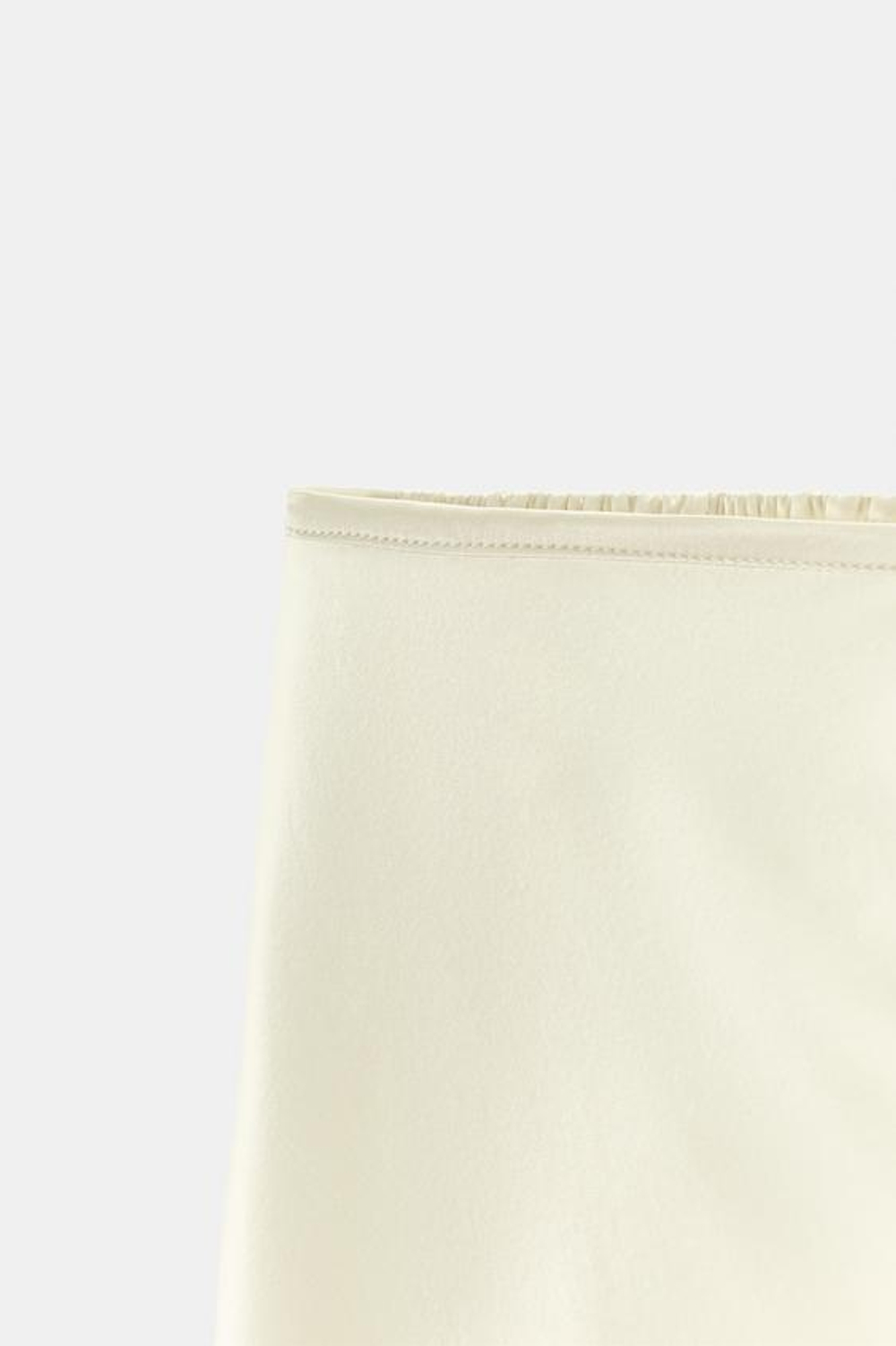 ZARA ШОРТЫ ИЗ ШЕЛКА С КРУЖЕВОМ, ЭКРЮ