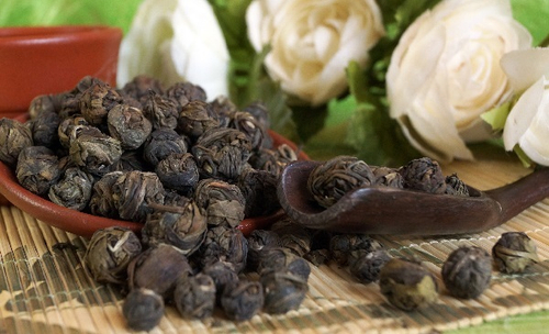 Китайский зеленый чай Черный жемчуг (Long Zhu) РЧК 500г