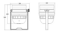 Involight LEDPAR189/AL прожектор PAR, 162Вт