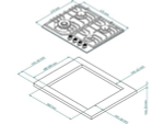 Варочная панель Kuppersberg FS 610 Ant Bronze газовая