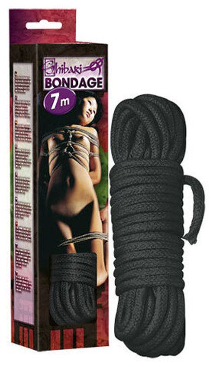 Веревка BONDAGE для связывания черная