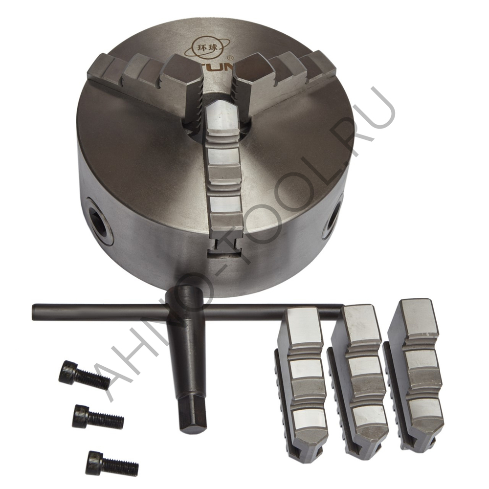 Патрон токарный 160мм 7100-0005 (K11-160) "YTUM UNIVERSAL" прям.и обр. кулачки