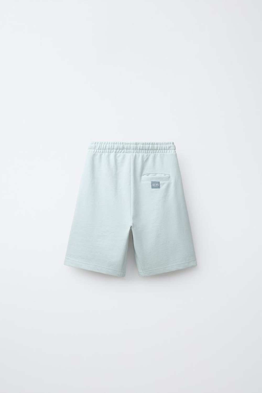 ZARA ШОРТЫ-ДЖОГГЕРЫ ИЗ МЯГКОЙ ТКАНИ, СВЕТЛЫЙ МЯТНЫЙ