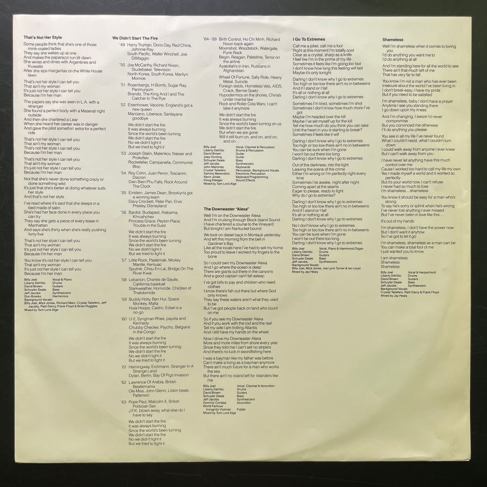 Billy Joel ‎– Storm Front (Англия 1989г.)