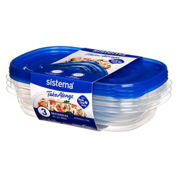 Набор контейнеров 3шт 950мл Sistema TakeAlongs
