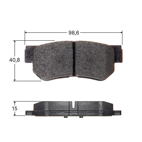 Колодки тормозные дисковые Avantech задние (противоскрипная пластина в компл.) AV080