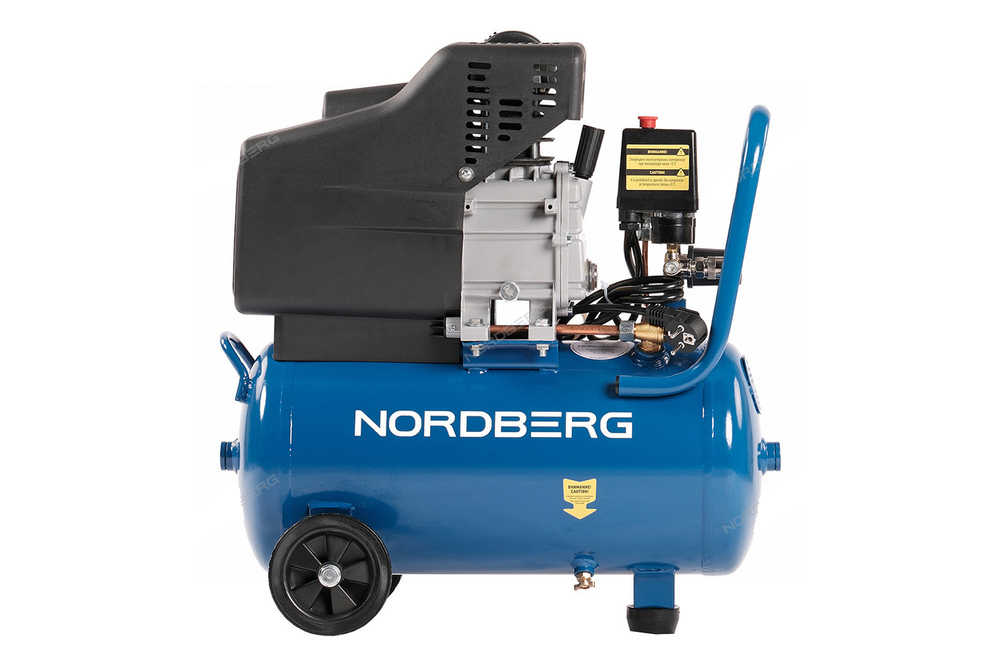 NORDBERG (NCE25/241) Компрессор поршневой, 220 В, ресивер 24 л, 240 л/мин