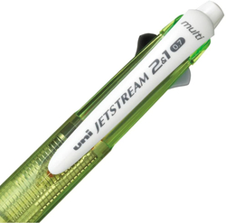 Многофункциональная ручка Uni Jetstream Multi 2&1 07 прозрачно-зелёная