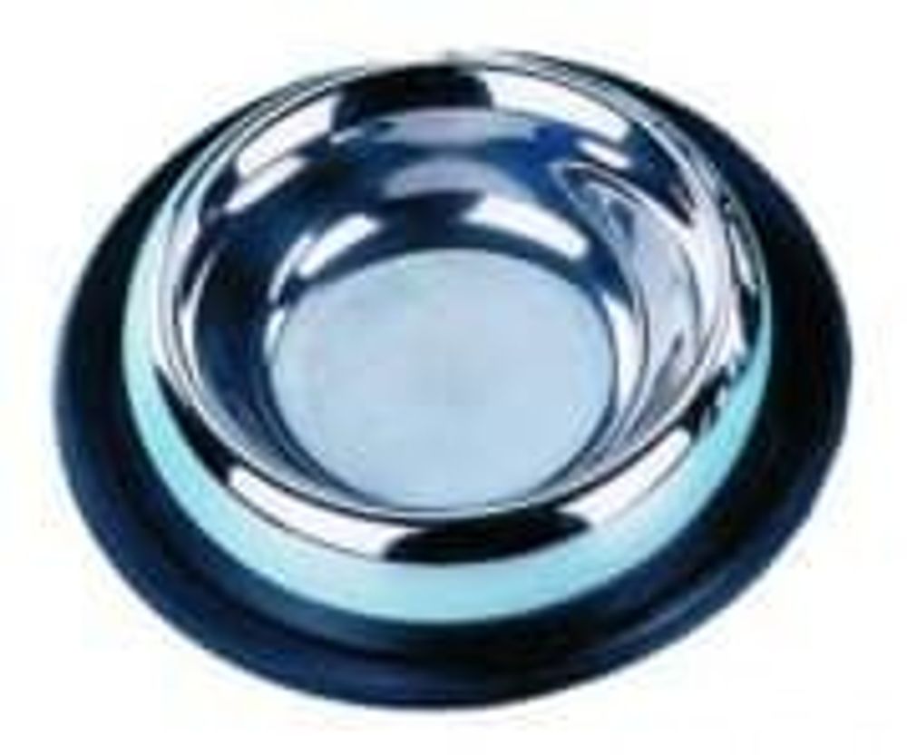 Миска 0,30 металл резиновое основание   Nobby