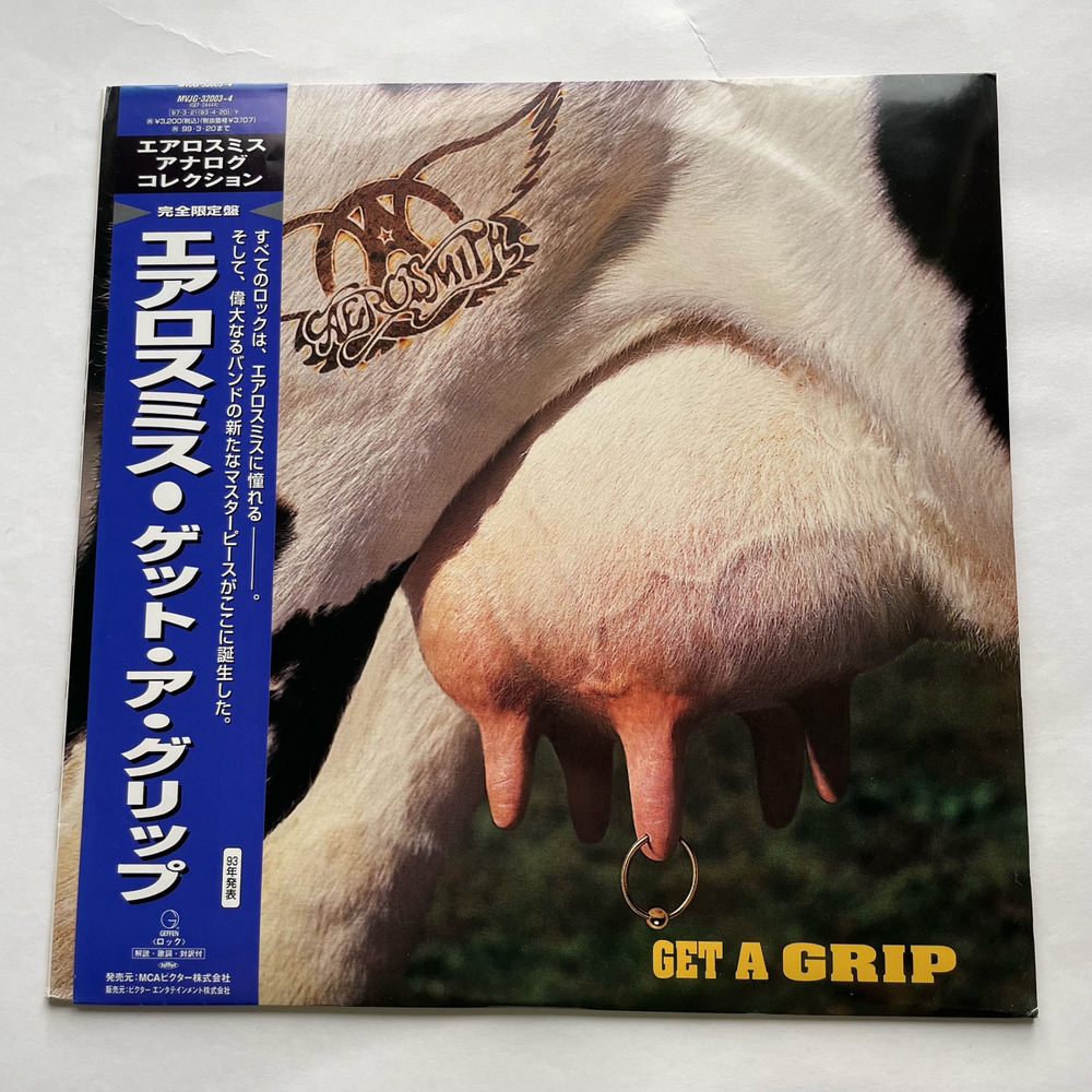 Винтажная виниловая пластинка LP Aerosmith Get A Grip (Япония 1997) (Оби)