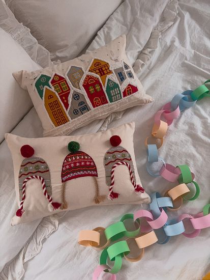 Чехол на подушку snowy village из коллекции new year essential