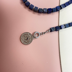 Чокер-колье женский из натурального лазурита «Лазурная линия»