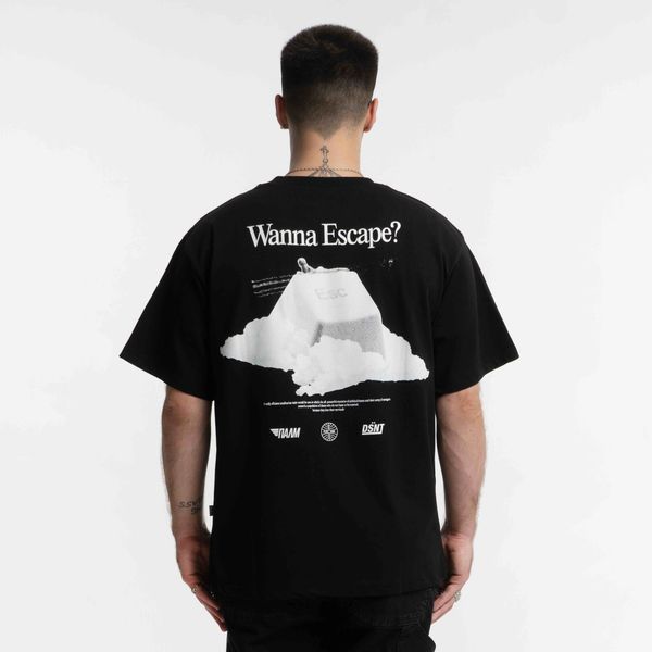 Футболка Wanna Escape in Black - фото 3