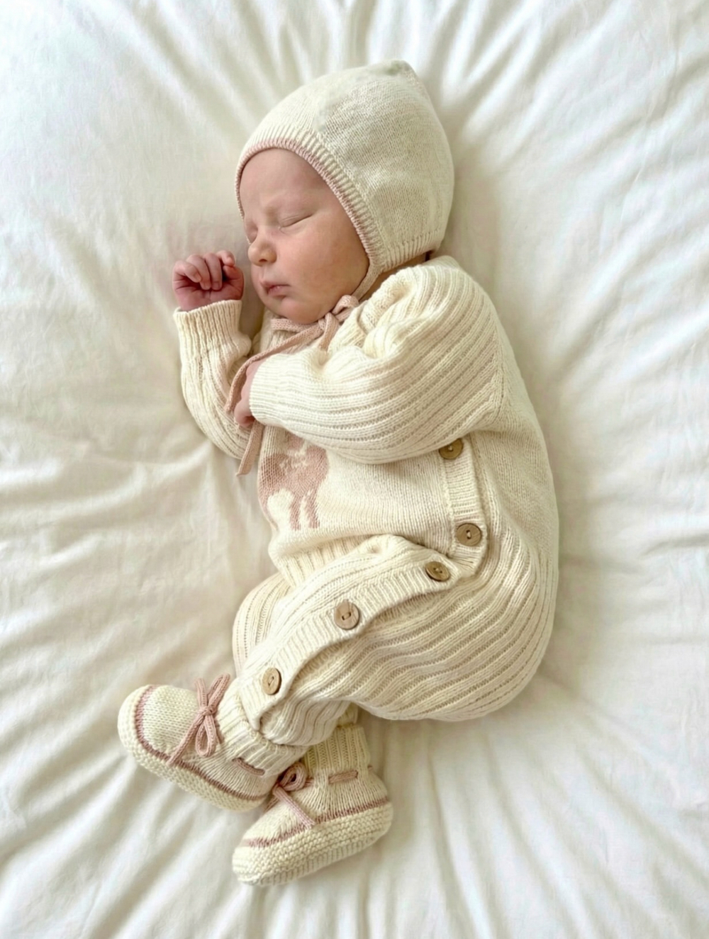 Комплект 3 в 1 Оленёнок, Молочный