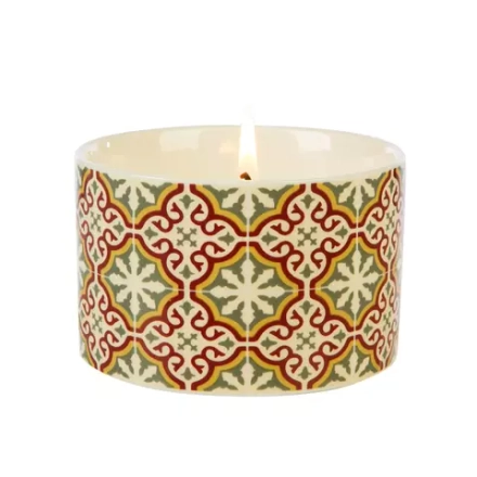 Wax Lyrical - Ароматическая свеча Fired Earth 6x9,5см 26ч Emperor&#39;s Red Tea / артикул   FE1901  / GTIN 5015802224573