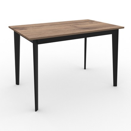 Стол "Нельсон 1100" арт. LND1100, ЛДСП Egger Premium Дуб Галифакс натуральный, ножки черные.