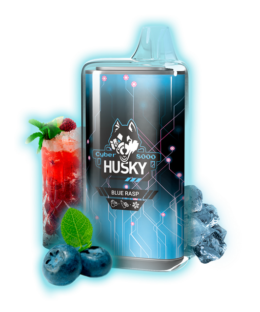 Одноразовый Pod Husky Cyber - Blue Rasp (8000 затяжек)