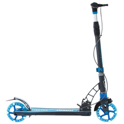 Самокат НТ-1411 Galaxy blue (Черно-голубой)