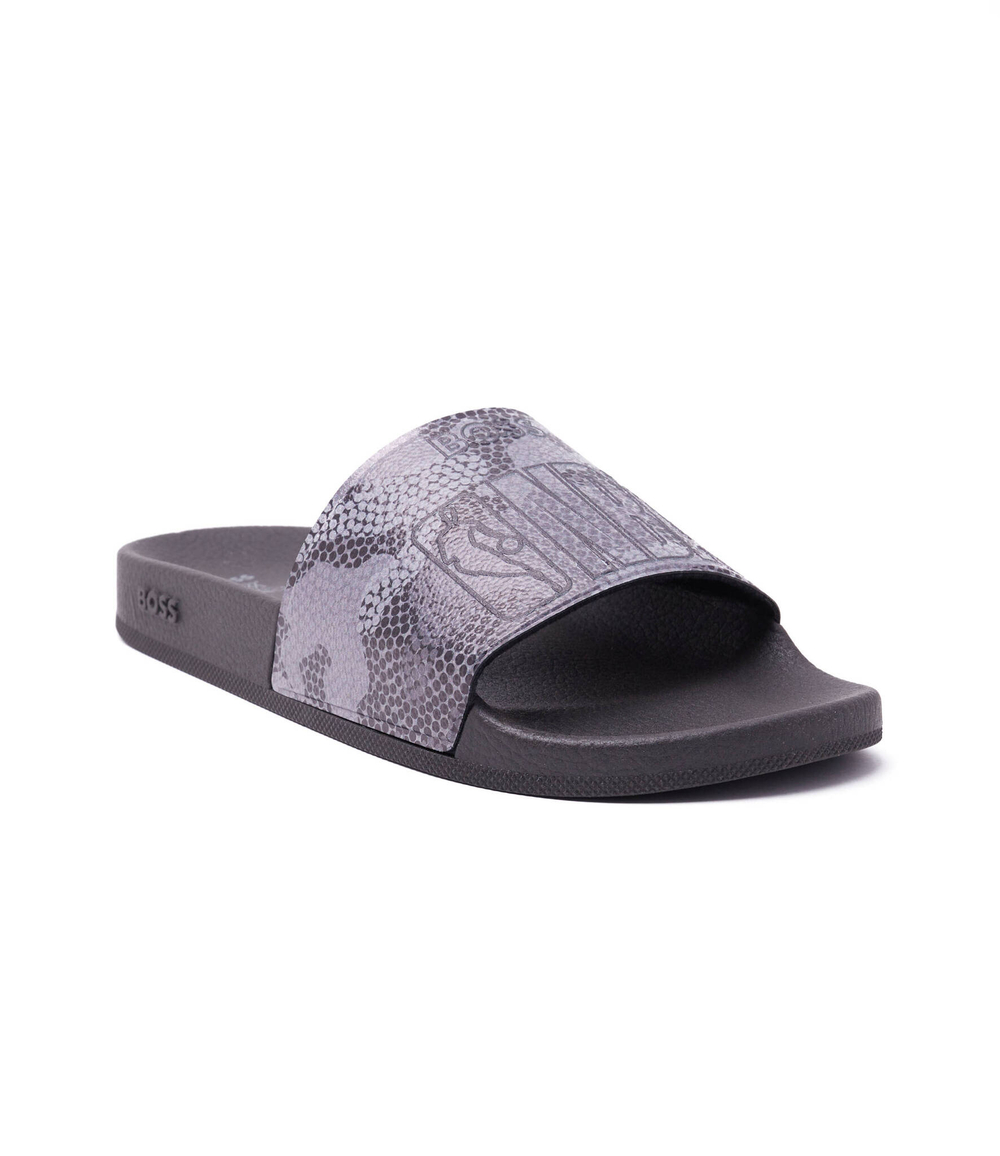 шлепанцы bay_it_slid_w22c BOSS BLACK - фиолетовый(50480457)