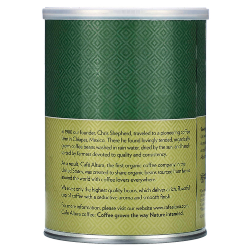 Cafe Altura, Органический кофе, молотый, темной обжарки, 340 г (12 унций)