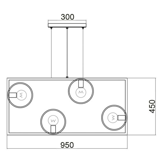 Подвесной светильник Vele Luce Speed VL6292P04