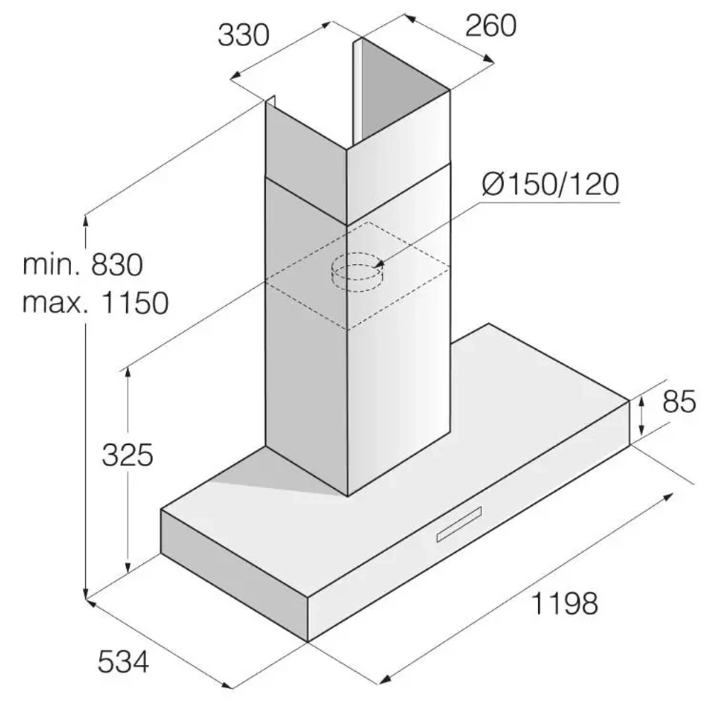Вытяжка Asko CW41230G фото 5