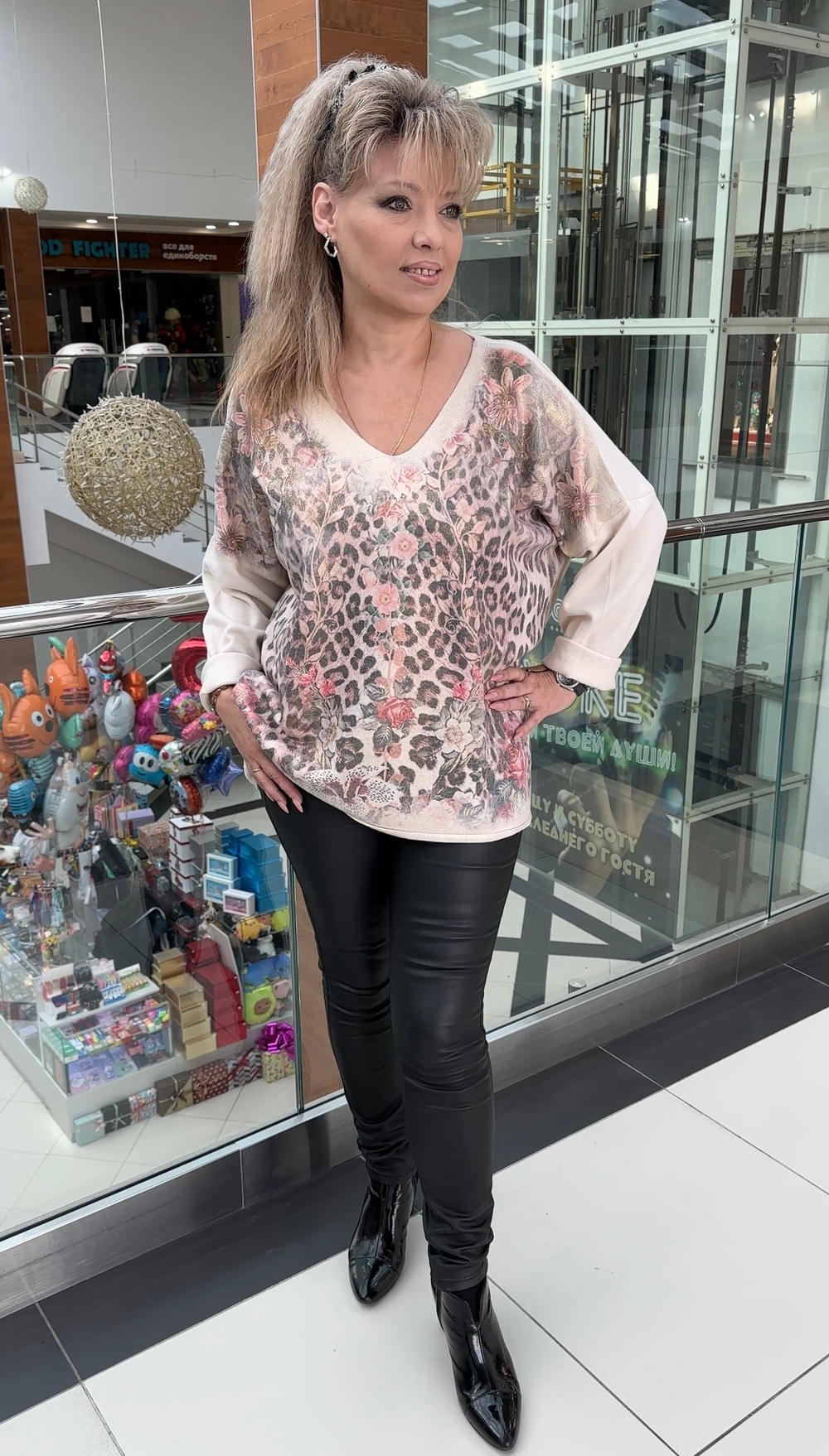 Итальянская туника - джемпер с блестящим напылением