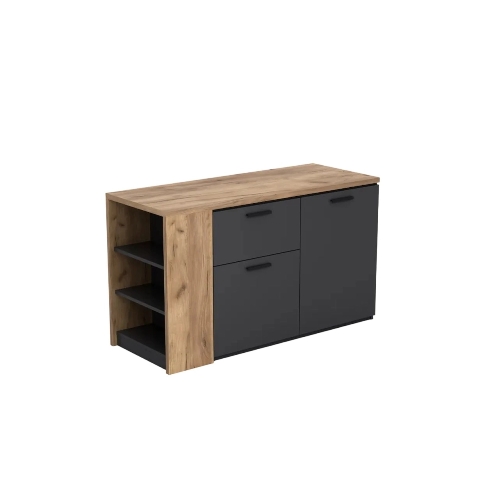 Комод-трансформер Оптимус Антрацит/дуб крафт