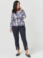 Брюки утягивающие с разрезами