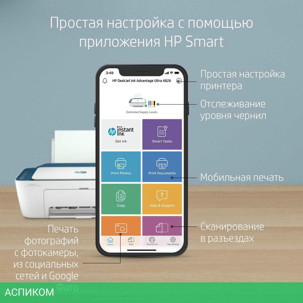 МФУ HP DeskJet IA Ultra 4828 AiO (25R76A)