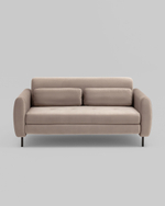 Диван-кровать прямой Барнаби велюр светло-серый