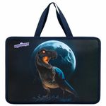 Папка на молнии с ручками ЮНЛАНДИЯ А4, 1 отделение, пластик, 80 мм, "Beware", 272156