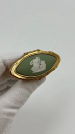 Футляр для помады зелёный Wedgwood by Stratton