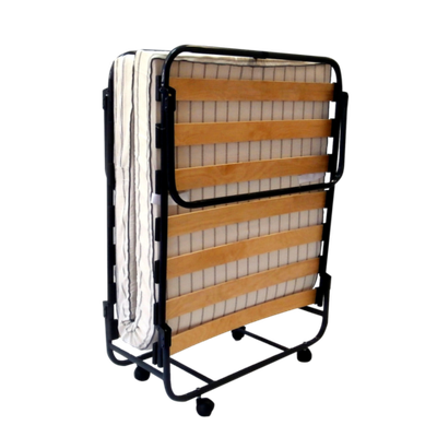 Кровать-тумба раскладная КТР-6 (1,9х0,8м, 150кг, ламели, матрас поролон 100мм, колеса)